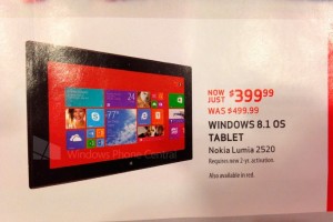 Lumia 2520, 1520 to Launch in US Nov 22nd Alongside Xbox One; $399 Black Friday Special on 2520?