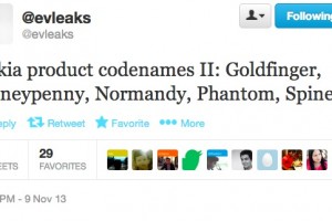LeakyLeak: Nokia product codenames II: Goldfinger, Moneypenny, Normandy, Phantom, Spinel (#007)