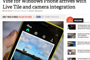 Official Vine Client arrives for WP, Nokia Lumia