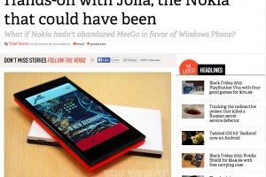 TheVerge: Jolla – what Nokia could have been, what if MeeGo wasn’t abandoned for WP?