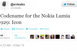 Codename: Icon, Nokia Lumia 929