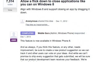 Flick to close app and SD Card App install for WP8 coming