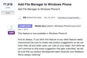 File Manager coming to Windows Phone