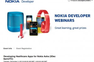 Developing Healthcare Apps for Nokia Asha Webinar starting 8am-9am now.