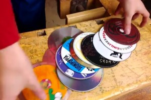 Nokia shows how to make Phone Cover from Old CDs. Do not try at home. Filmed on 1020