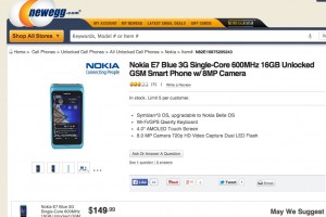 Nokia E7 for $149.99 on Newegg