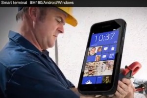 Video: Bluebird rugged, enterprise WP Smart terminal BM180