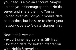 Lumiappdates: Nokia Cinemagraph, export as GIF, better Nokia Storyteller integration, performance improvements