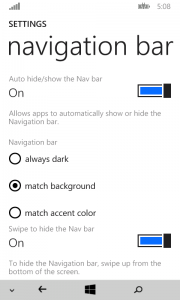 Navigation buttons