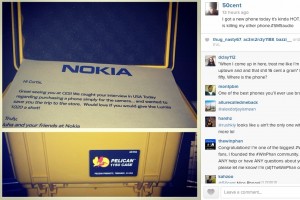 50 Cent gifted a Nokia Lumia 1020 “new phone today it’s kinda HOT. the camera on it is killing my other phone”