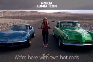 Video: Hot rods, hot chick, Drag Race: Nokia Lumia Icon Vs. Samsung Galaxy S4