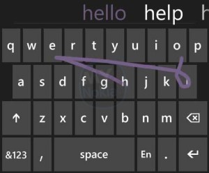 WP8 swype keyboard