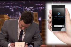 Jimmy Fallon Thanks Microsoft for Releasing Cortona Voice Assistant