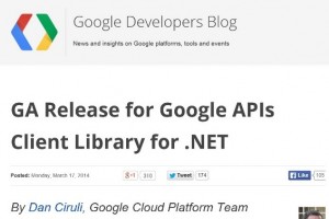 Google API released for .NET paving way for WP google apps?