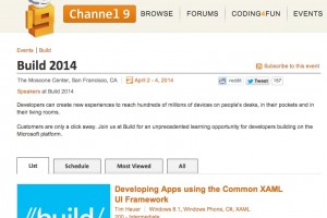 WPDev: Schedule for Build 2014, Notification platform and voice sessions