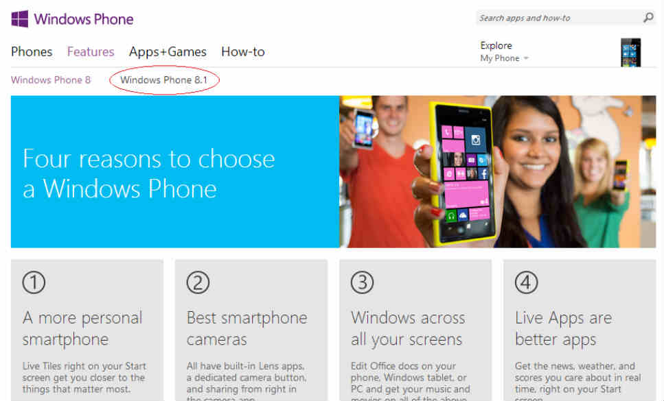 windows-phone-81-listed