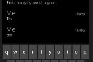At last: Search within text messages, WP8.1