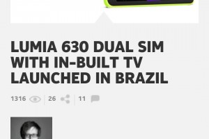 Nokia Lumia 630 with TV tuner launched in Brazil