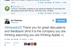 Nokia’s Ari Partinen Moves To Apple