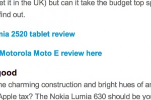 Gadget show on the Nokia Lumia 630 – iPhone 5C on a budget? Looks the business, performs really well.