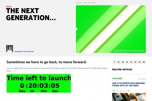 Nokia (MM) teasing Next Generation “sometimes we have to move back to move forward”. Symbian? LOL. #x2