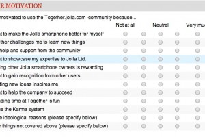 Jolla study on users motivation – users please participate in their survey :)