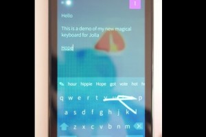 Swiping Swype like Keyboard for Jolla Sailfish with Magical Keyboard – video demo