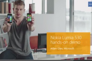 Adam Giles demoes the new Nokia Lumia 530, 4″ Polycarbonate, quad core and fixed focus camera