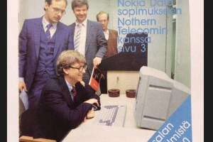 Blast from the past: Bill Gates checking out Nokia Desktop Computers 30 years ago