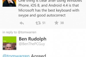 Tom Warren crowns Microsoft’s swype keyboard better than iOS 8 and Android 4.4