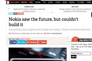 TheVerge: ‘Nokia saw the future, but couldn’t build it” – Symbian stopped Nokia reaching Apple/Google’s success?