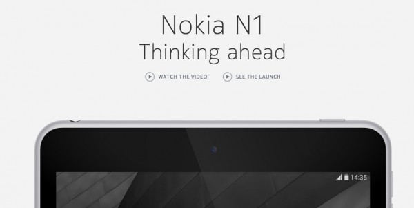 Nokia N1 Android Tablet due January 7th 2015