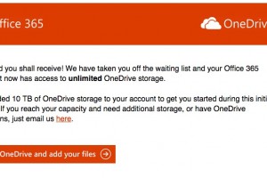 OneDrive Unlimited Storage rolling out; 10TB in initial rollout