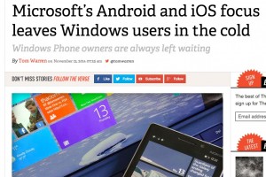 The new burning platform? Windows users in the cold as Microsoft focuses on iOS and Android