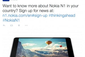 Want to know more about the Nokia N1 in your country? Sign up for info