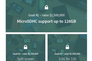 Jolla expands goal for Jolla tablet, $1.5M microSD; $1.75m split screen; $2.5M 3.5G!