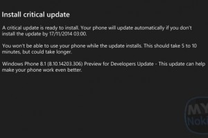 WindowsPhone 8.1 Critical Update DevPreview (8.10.14203.306)