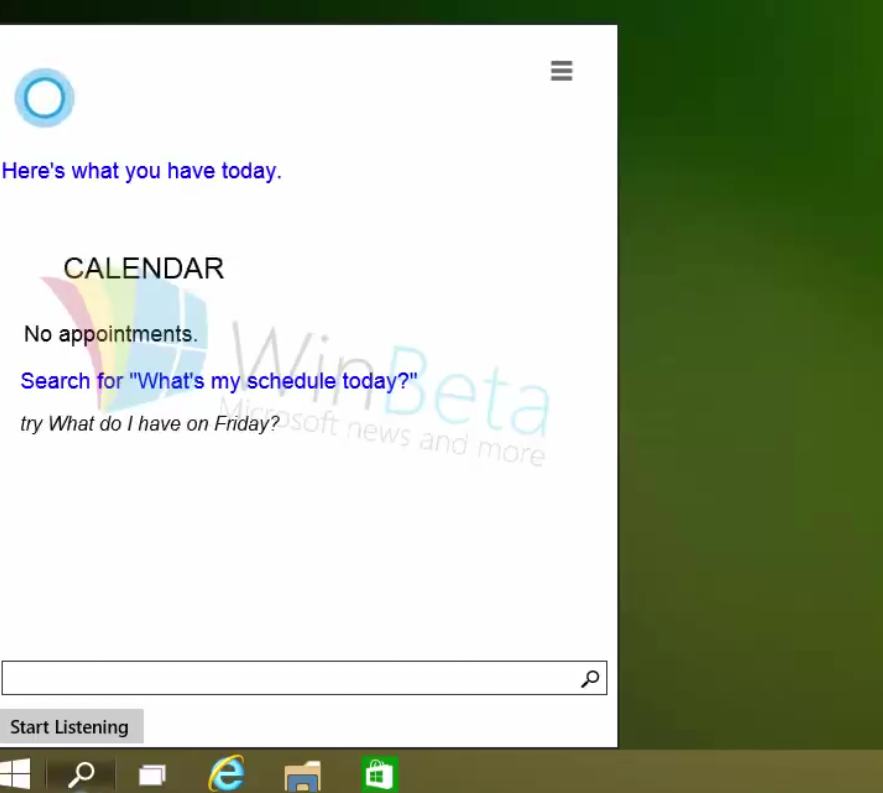 Catchup: Cortana for Windows 10