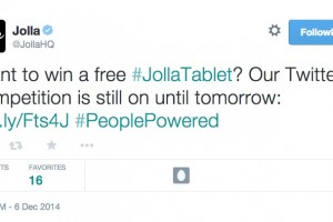 Last chance, tweet to win #JollaTablet #PeoplePowered #Jolla @JollaHQ