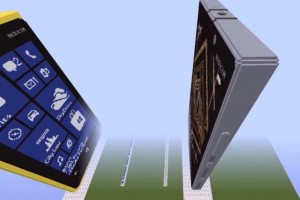 Weekend Watch: SkyScraper sized Nokia Lumia 930 in Minecraft (and 1020?)