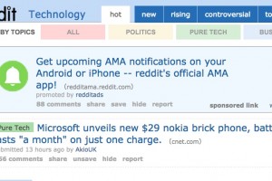 Nokia 215 Reddit front page and top of technology – lots of interest for the candybar