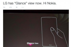 Hi Nokia! First double tap to wake, now LG also has “Glance View”?