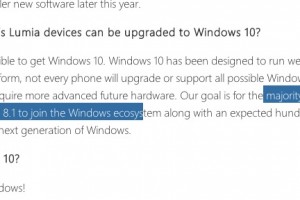 Goal is for “Majority” of WP8 and WP8.1 Lumia phones to get Windows 10; Lumia 2520 no W10 as RT is dead