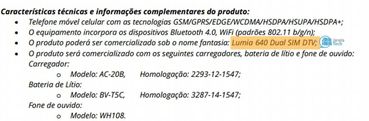 Dual SIM Lumia 640 with digital TV heading to Brazil?