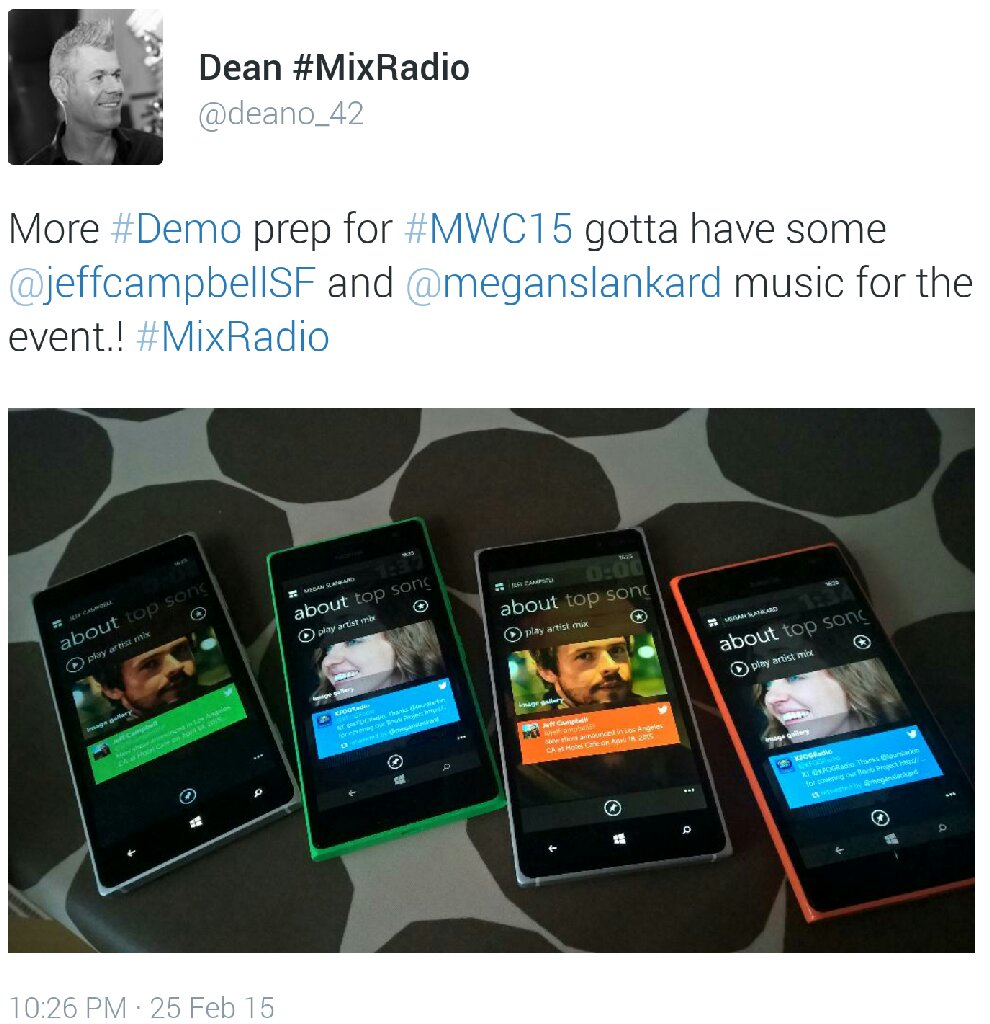 Visit #MixRadio at MWC15