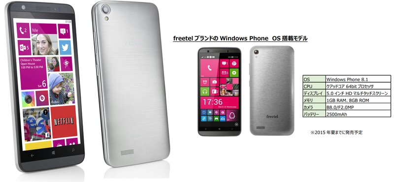 New WindowsPhone coming from Japan based Freetel