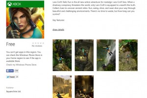 Lara Croft: Relic Run available Free for WP with Xbox Live achievements