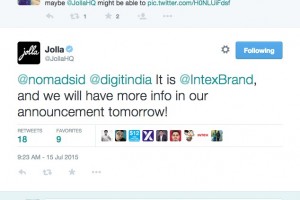 New Jolla Smartphone from OEM, Intex tomorrow with Sailfish OS 2