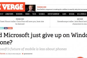 Microsoft on their Windows powered phones – did they give up or is it good for Lumia?