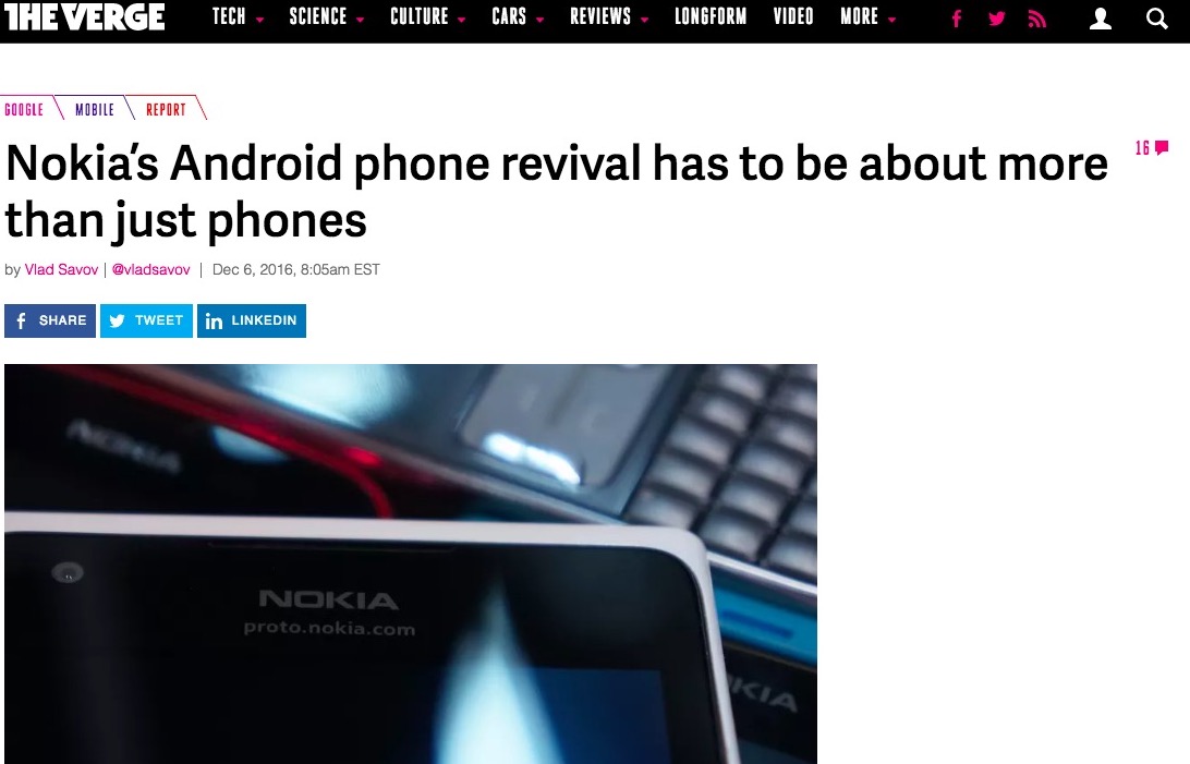 Back to reality: More than mobile phones; some pitfalls to consider for the Revered Nokia brand